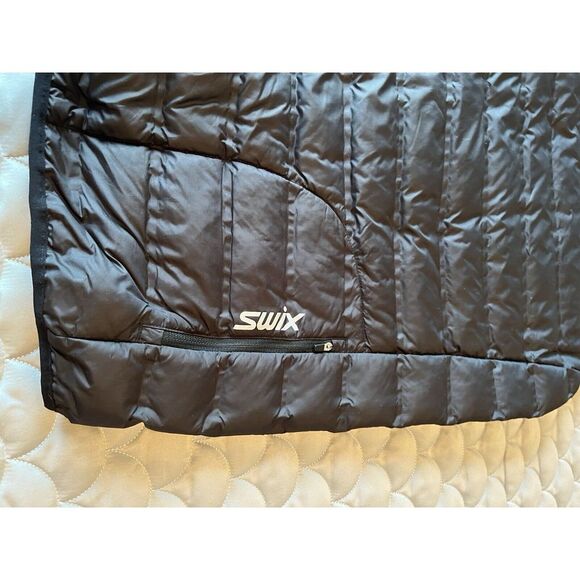 Swix Vista Down Vest Men's Sz Large Zipper Ski Vest Cross Country Outdoor Black - Picture 8 of 11